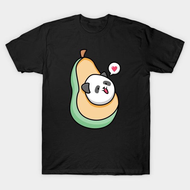 avocado panda T-Shirt by BarnawiMT